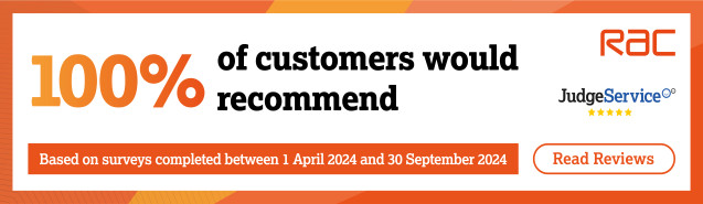 RAC certificate 100 percent customer recommedation